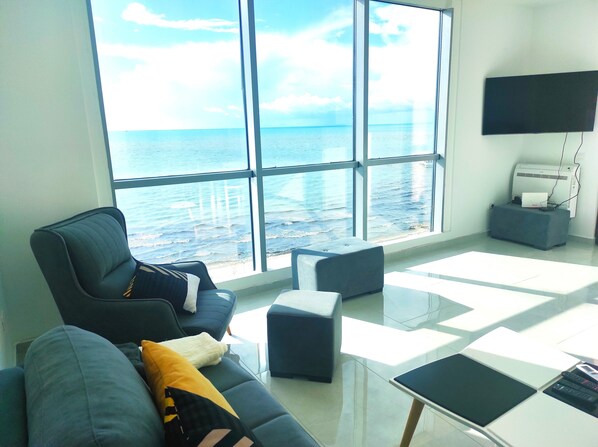 公寓, 1 間臥室, 吸煙房, 陽台 | 起居區