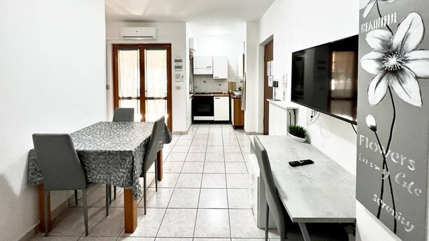 Apartment, 1 Bedroom, Balcony, City View | Living room - Nobil Villani - Two-room Apartment on the Ground Floor (Tortoreto)