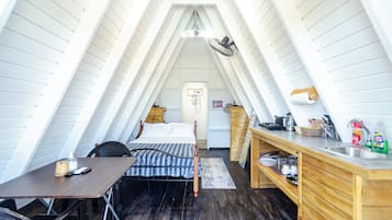 Cabane, 1 chambre, fumeurs, piscine privée | Salle de bain