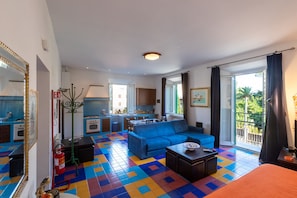 Appartement, 3 chambres, fumeurs, balcon | Coin séjour