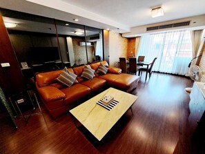 Apartment, 2 Bedrooms, Accessible, Balcony | Living area - 6C - 2 Bedroom Downtown Apartment With Shared Pool (Bangkok)
