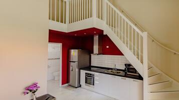 Apartment, 2 Schlafzimmer, Balkon, Gartenblick | Wohnbereich