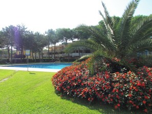 Studio, 1 chambre, balcon, vue jardin | Piscine