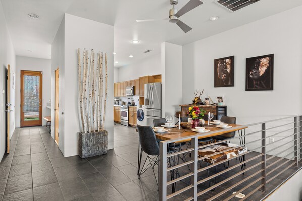 House, 2 Bedrooms, Balcony, Garden View | Dining - "king Bed Little Tokyo Exotic Historic Spruce Park" (Albuquerque)