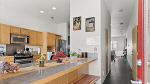 Casa, 2 habitaciones, balcón, vista al jardín | Cocina privada