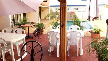 Apartment, 1 Bedroom, Smoking, Balcony | Pool | Outdoor pool