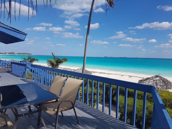 Villa, 2 Bedrooms, Balcony | Terrace/patio - Spacious Villa On The Beach (Great Harbour Cay)
