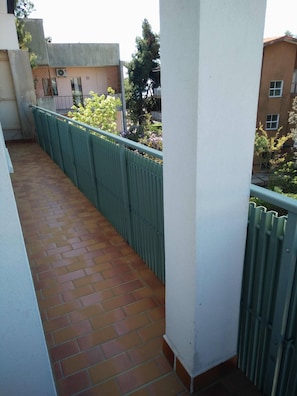 Appartamento, 1 camera da letto, balcone, vista giardino | Balcone