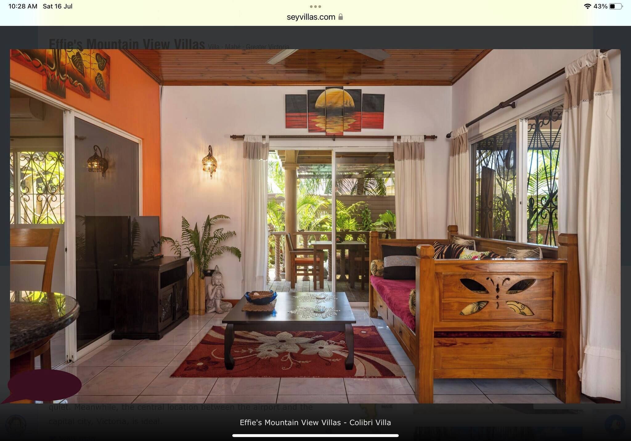 Quarto, 2 quartos, para fumantes, vista para o jardim | Sala de estar