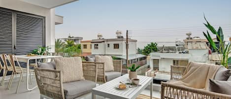 Lejlighed - 1 soveværelse - balkon - byudsigt | Balkon
