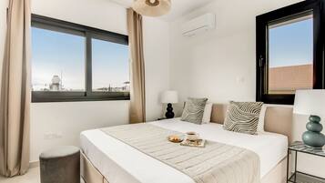 Apartemen, 2 kamar tidur, balkon, pemandangan kota | 1 kamar tidur