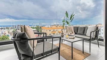 Appartement, 2 chambres, balcon, vue ville | Balcon