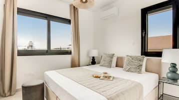 Appartamento, 2 camere da letto, balcone, vista città | 1 camera