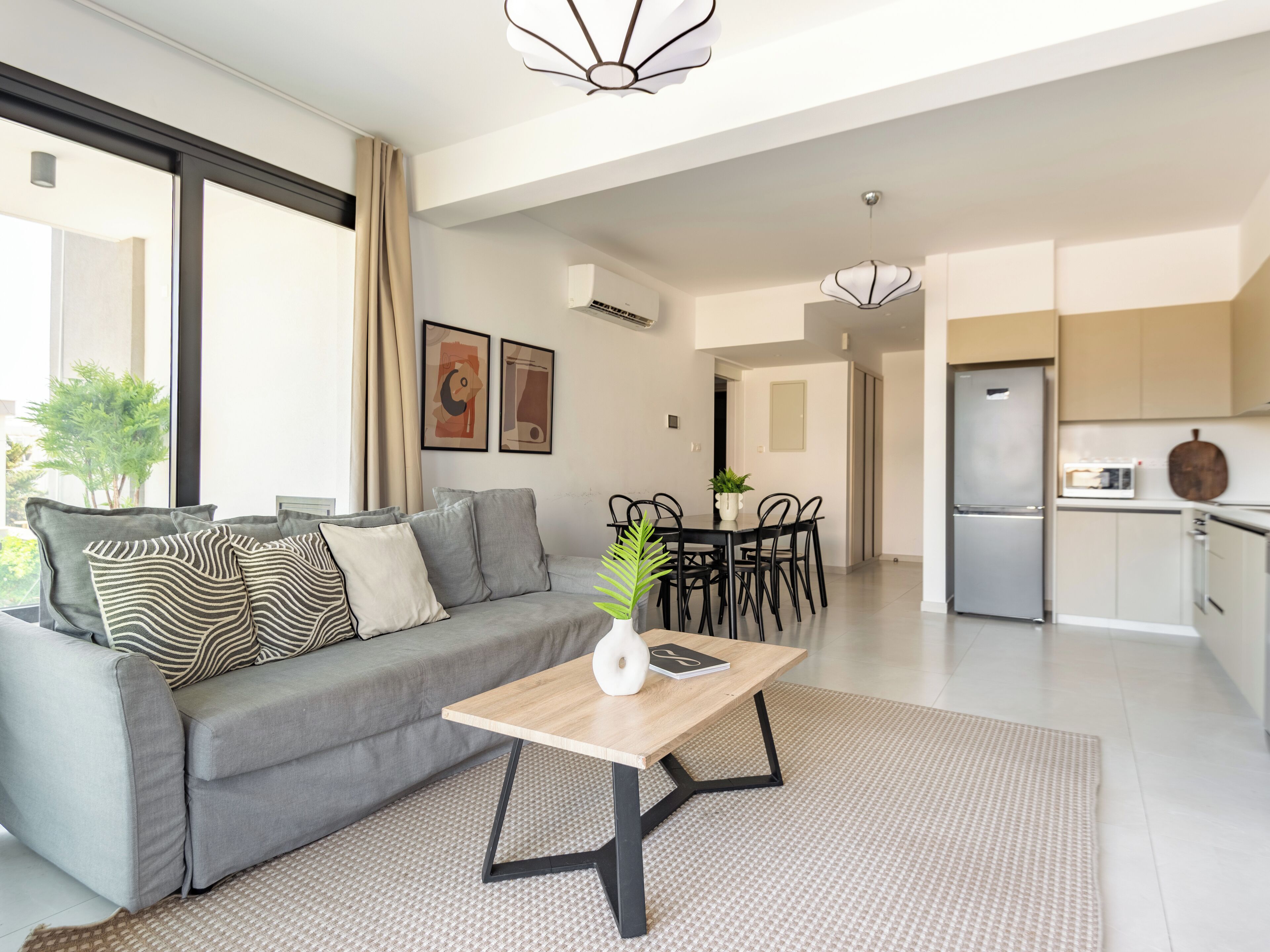 Appartement, 2 chambres, balcon, vue ville | Salle de séjour