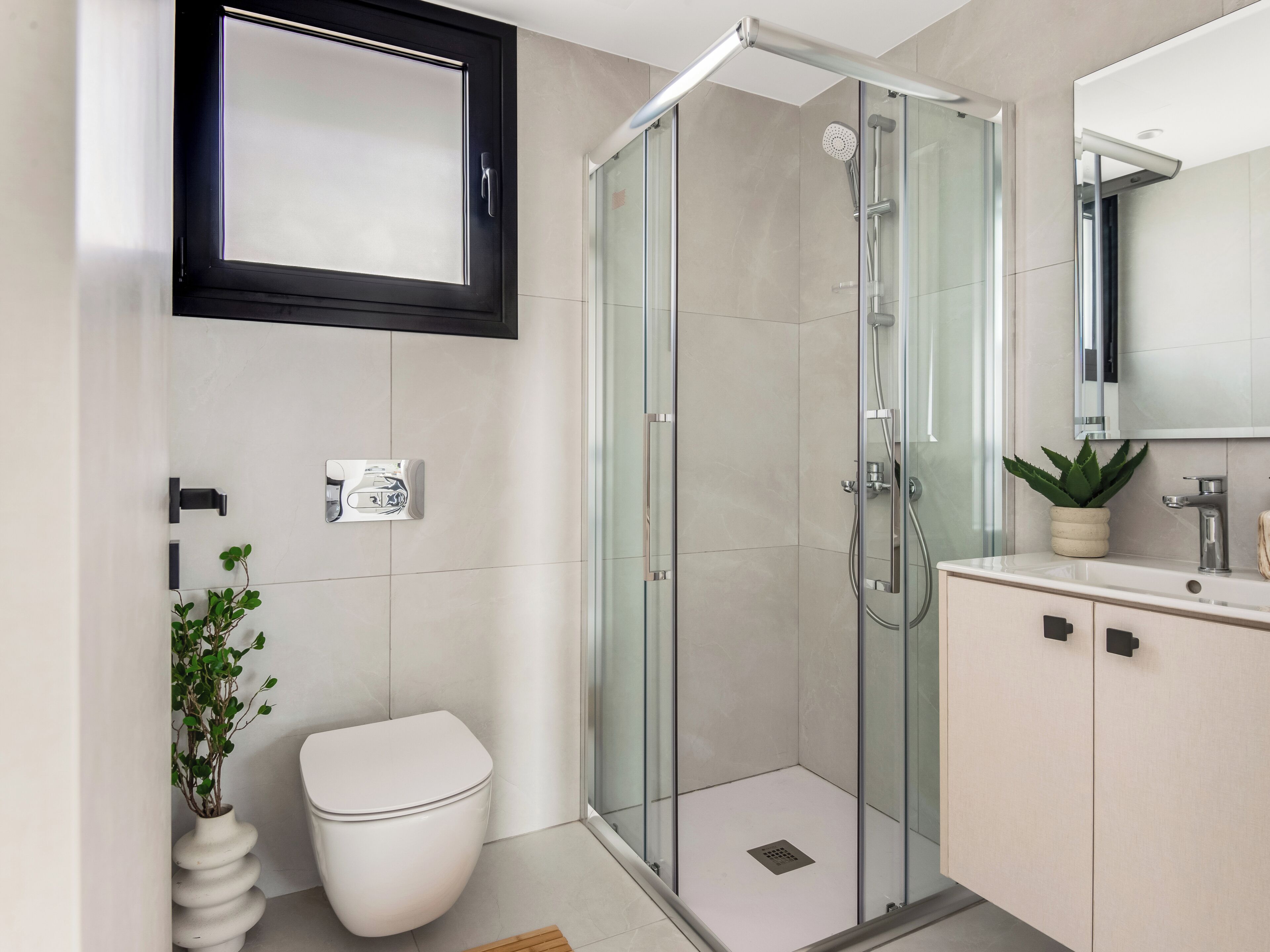 Departamento, 1 habitación, balcón, vista a la ciudad | Baño