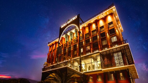 A hotel with a prominent sign reading "DAILY GATEWAY" at the top. - DAYAL GATEWAY (Lucknow)