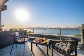 Panorama penthouse | Uitzicht vanaf balkon