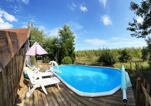 Outdoor pool - Maisonnette 2-4 persons country pool in town (Bergerac)