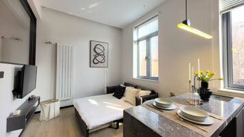 Family Suite, 1 Queen Bed with Sofa bed (One Bedroom Suite) | 1 bedroom, premium bedding, in-room safe, desk