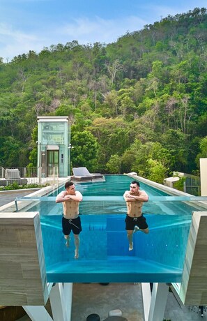 Outdoor pool, sun loungers -  Hotel MYS Khao Yai  (Pak Chong)