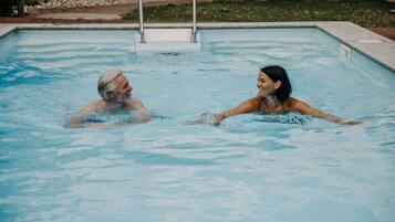 Indoor pool, seasonal outdoor pool