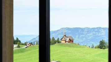 Vue depuis lâhĂ©bergement