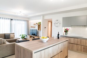 Appartement Luxe | Cuisine privée | Machine à expresso, cafetière/bouilloire, bouilloire électrique