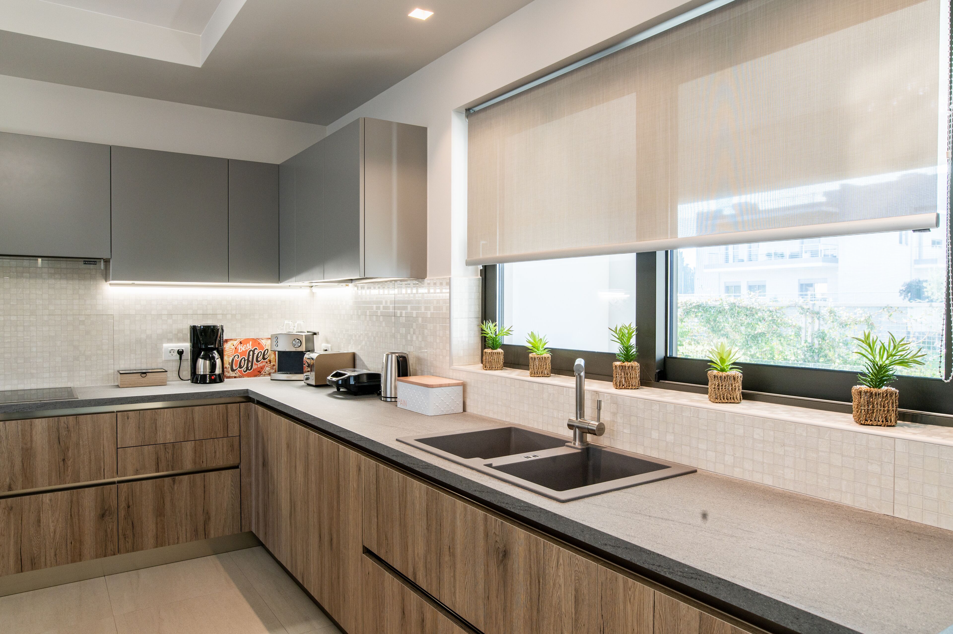 Apartamento superluxo | Cozinha privada | Máquina de café expresso, cafeteira/chaleira, chaleira elétrica