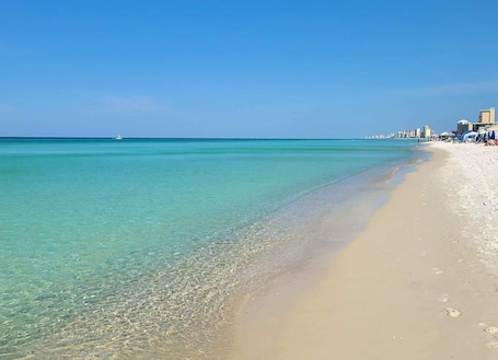 On the beach. 330 Beachside Dr | Private Beach Access Retreat