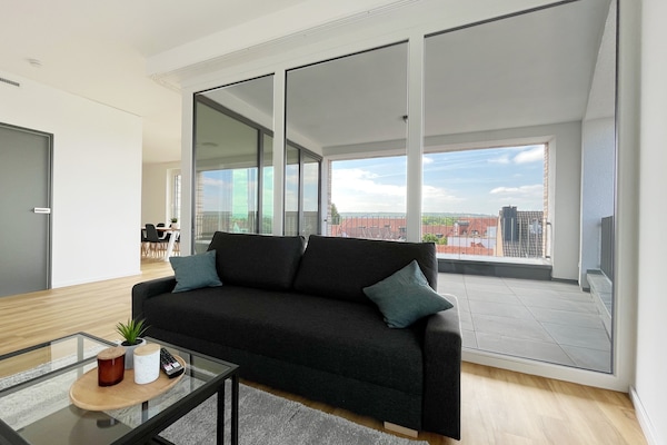 Superior Apartment, 3 Bedrooms, Balcony | Living area | 43-inch flat-screen TV with digital channels, TV