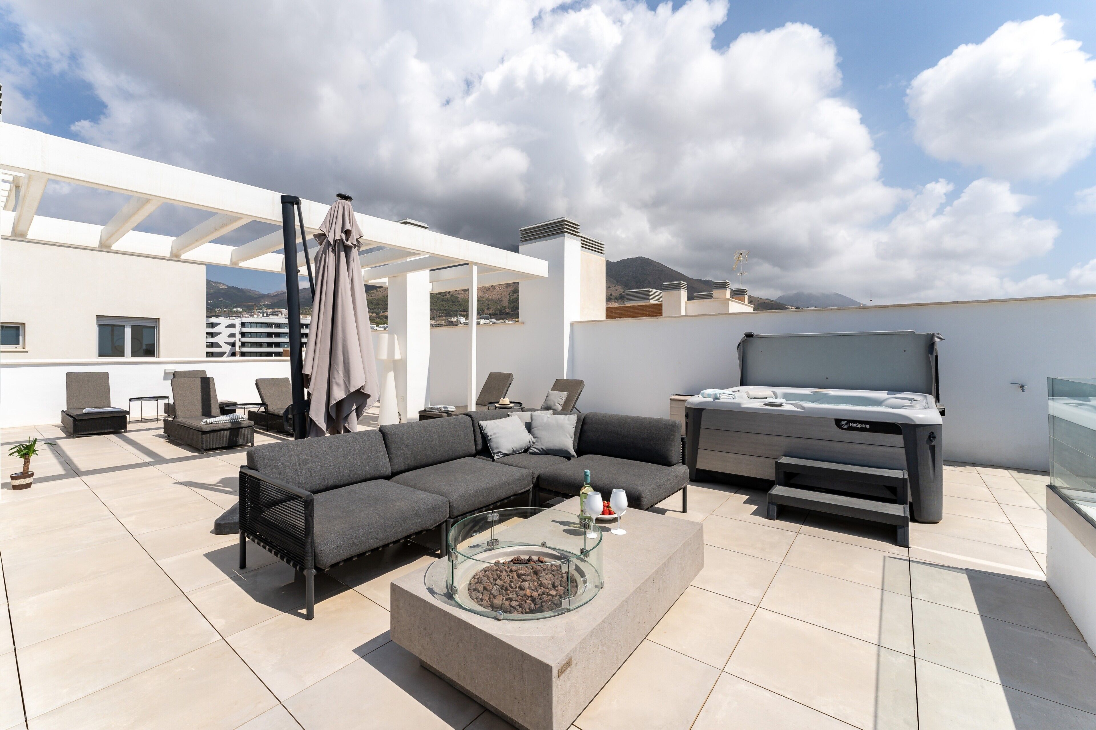 Bain à remous extérieur