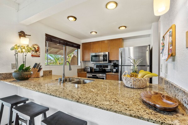 Appart'hôtel, 2 chambres | Cuisine privée | Réfrigérateur, four, cafetière/bouilloire, grille-pain