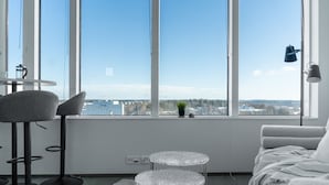 Comfort Studio | Living area - New studio with views from 13th floor (Tampere)