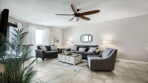 Living area - Beachfront!! Unmatched views! New Rental!! (Orange Beach)
