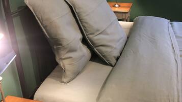 2 chambres, lit parapluie, Wi-Fi gratuit, draps fournis