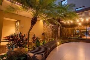 A szálláshely külső területei