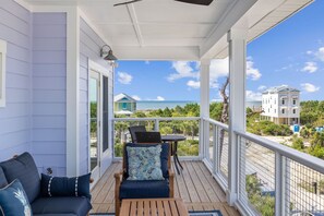 Terrace/patio - Holiday Availability! Walk to Beach! Neighborhood Pool! Sunset Views! (Port St. Joe)