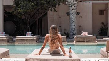 Junior Room, Air conditioning, Pool View | View from room