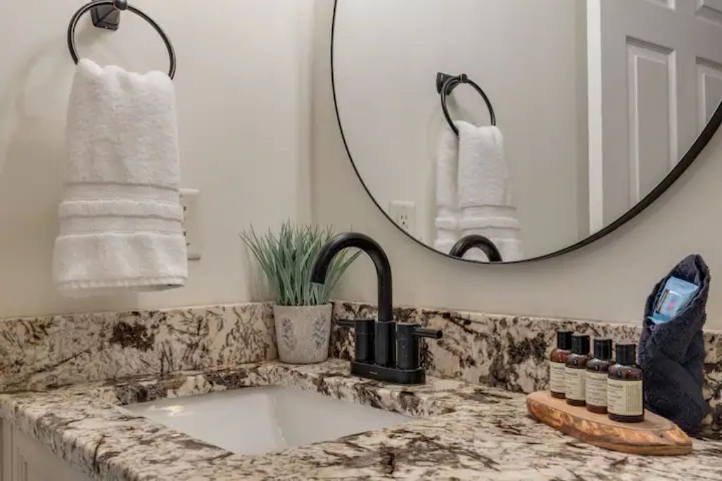 Towels, soap, toilet paper