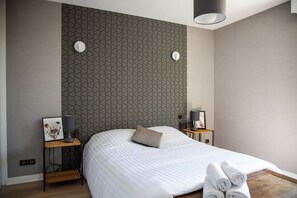 2 soverom, strykejern/-brett, wi-fi (inkludert) og sengetøy