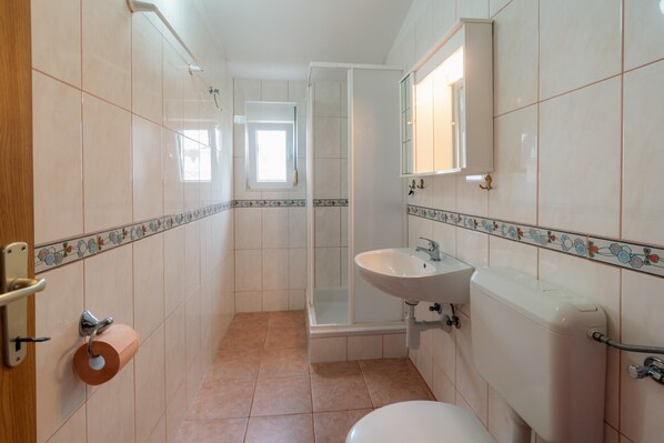 Regadera, amenidades de baño gratuitas, secadora de cabello, toallas 