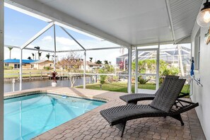 Una piscina riscaldata