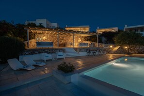 Outdoor pool - Naousa Bay Views with pool - Villa Caroline (Naousa)