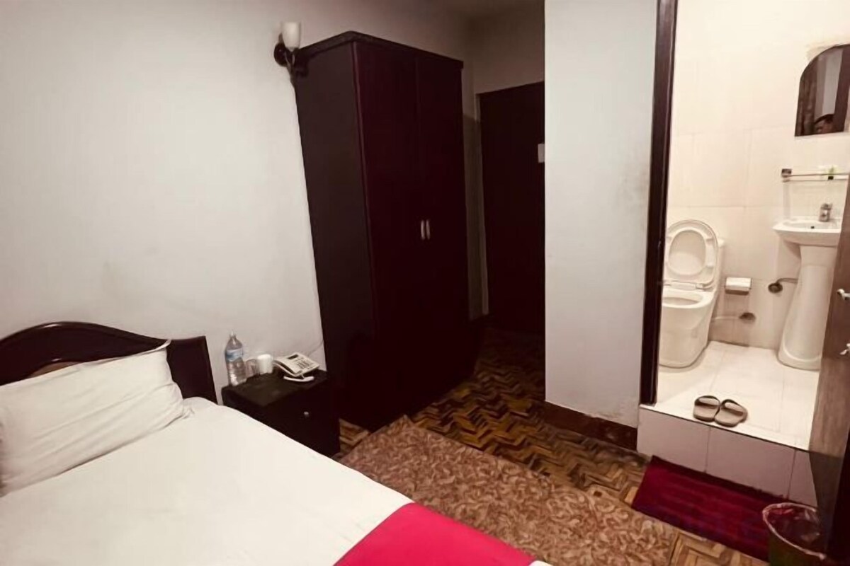 Desk, laptop workspace, iron/ironing board (on request), WiFi (free)