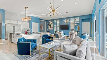 6 bedrooms, premium bedding, individually decorated