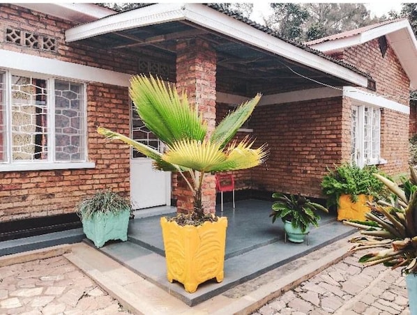 Huis, 2 queensize bedden | Terrein van de accommodatie