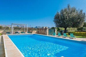 Outdoor pool - Villa Volentina, private pool, pool table, free WiFi (Puerto de Pollensa)