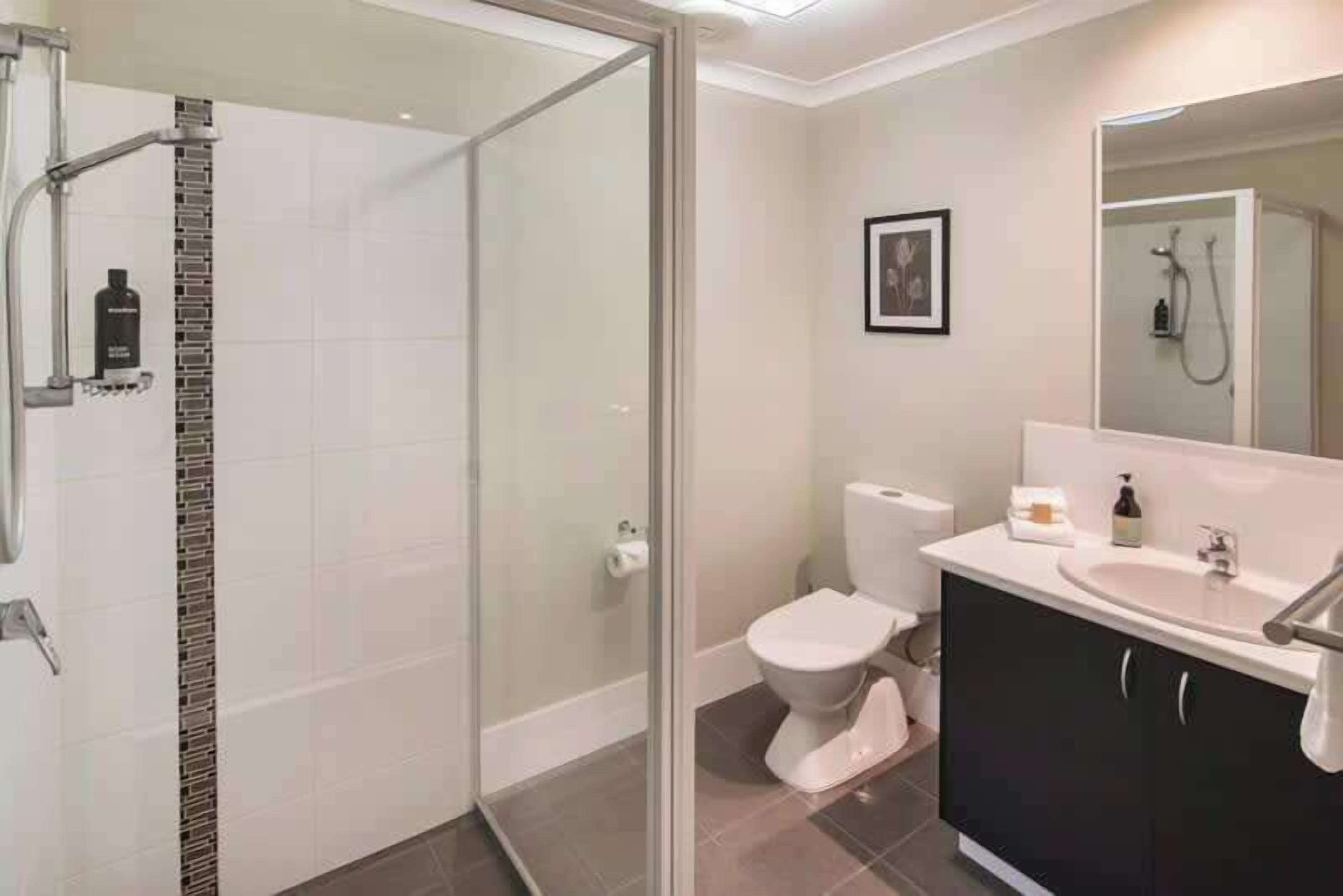 Shower, hair dryer