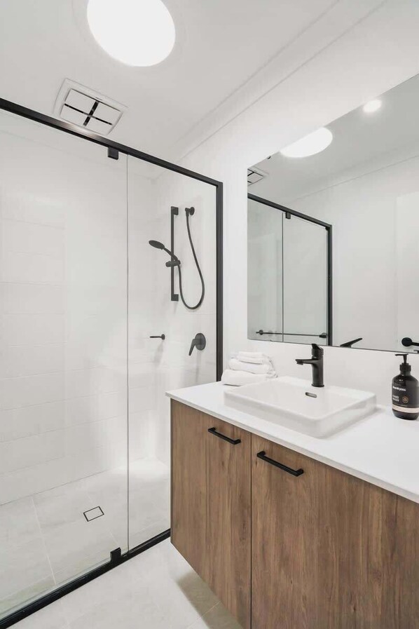 Shower, hair dryer