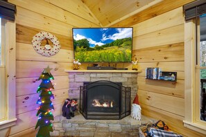 Interior - Trail Side Retreat, great cabin for small family vacation, honeymoon, or peacefu (Blue Ridge)